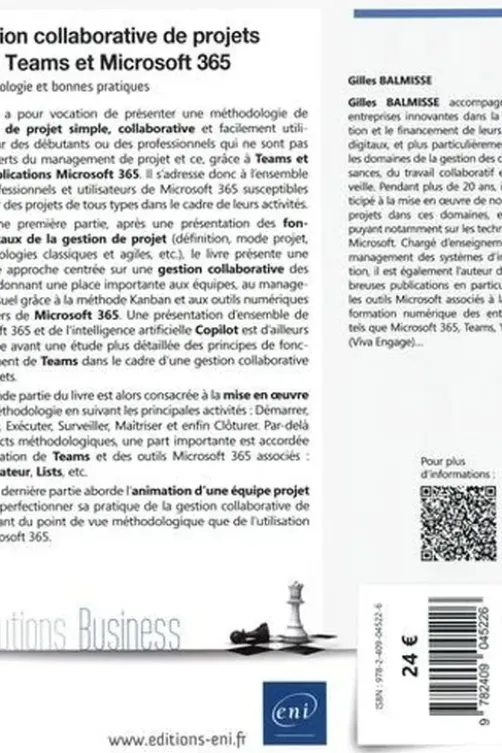 Gestion collaborative de projets avec Teams et Microsoft 365. Méthodologie et bonnes pratiques, Gilles Balmisse