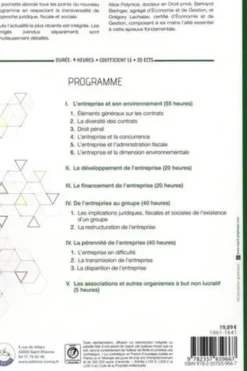 Gestion juridique, fiscale et sociale DSCG UE1. Enoncé, Edition 2021-2022, Alice Polynice