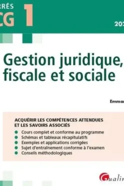 Gestion juridique, fiscale et sociale DSCG 1. Edition 2023-2024, Emmanuel Bayo