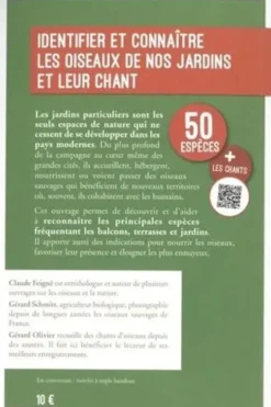 Guide des oiseaux de nos jardins. 50 espèces et leur chant à découvrir, Claude Feigné