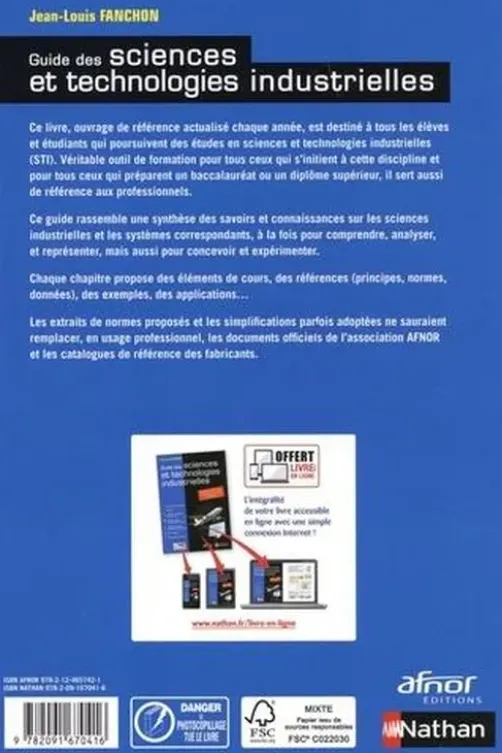 Guide des sciences et technologies industrielles. Edition 2020-2021, Jean-Louis Fanchon