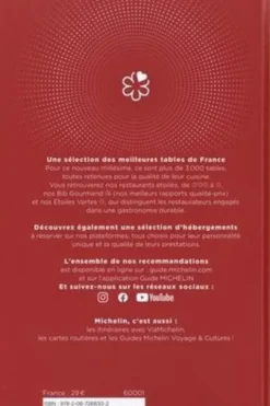 Guide Michelin France. Restaurants & hébergements, Edition 2025