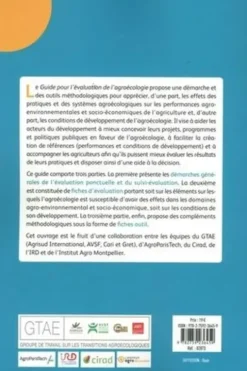 Guide pour l'évaluation de l'agroécologie. Méthode pour apprécier ses effets et les conditions de son développement, Laurent Levard