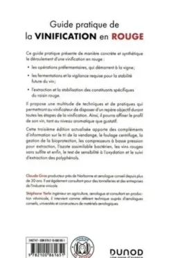 Guide pratique de la vinification en rouge. 3e édition, Claude Gros