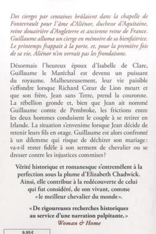 Guillaume le Maréchal Tome 2 : Le lion écarlate, Elizabeth Chadwick
