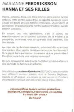 Hanna et ses filles, Marianne Fredriksson