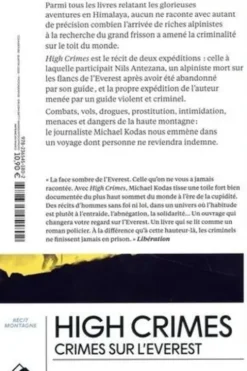 High Crimes. Crimes su l'Everest. Le destin de l'Everest dans une ère de cupidité, Michael Kodas