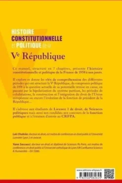 Histoire constitutionnelle et politique de la Ve République, Loïc Chabrier
