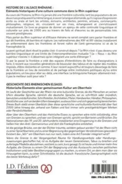 Histoire de l'Alsace Rhénane. Eléments historiques d'une culture commune dans le Rhin supérieur, Edition bilingue français-allemand, Pierre Klein