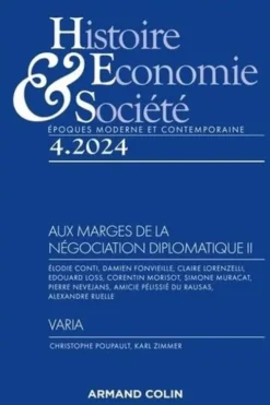 Histoire, Economie & Société N° 4/2024, Armand Colin