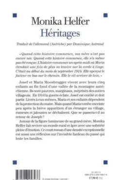 Héritages, Monika Helfer