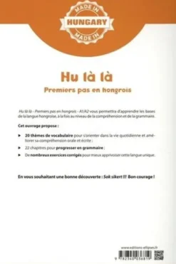 Hu là là. Premières leçons de hongrois A1/A2, Zsofia Manga-Zoltan