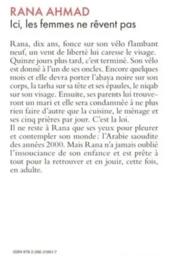 Ici, les femmes ne rêvent pas. Récit d'une évasion, Rana Ahmad
