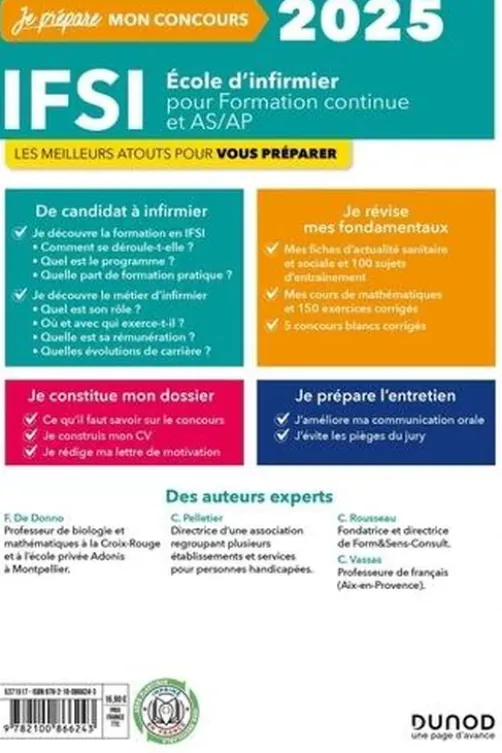 IFSI Ecole d'infirmier pour formation continue et AS/AP. Edition 2025, Fabrice de Donno