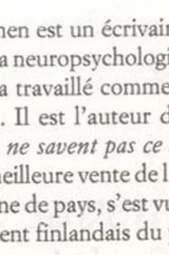 Ils ne savent pas ce qu'ils font, Jussi Valtonen