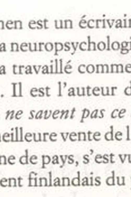 Ils ne savent pas ce qu'ils font, Jussi Valtonen