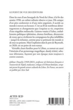 Il y avait du poison dans l'air, Jabbour Douaihy