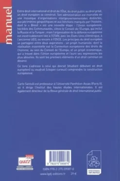 Introduction au droit européen. Organisations et principes, 2e édition, Carlo Santulli