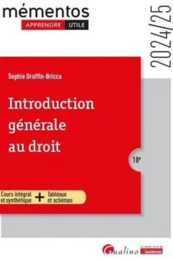 Introduction générale au droit, Sophie Druffin-Bricca