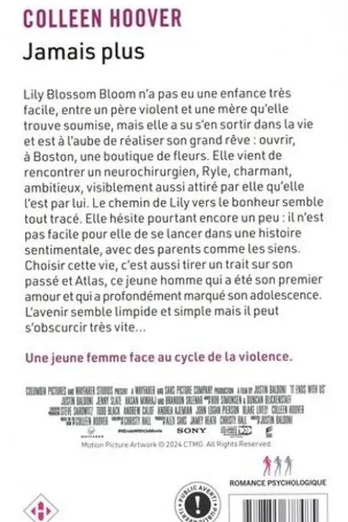 Jamais plus, Colleen Hoover