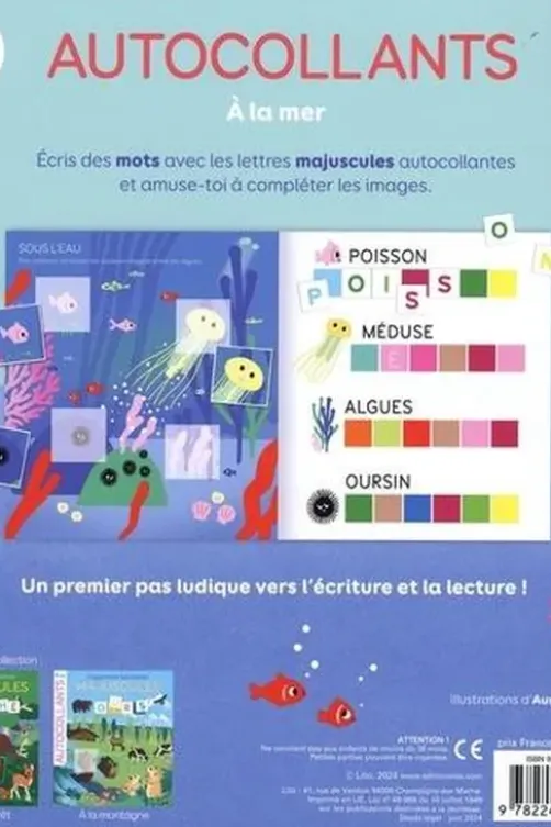 J'apprends les lettres majuscules à la mer, Aurélie Abolivier