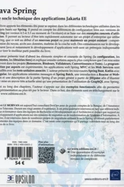 Java Spring. Le socle technique des applications Jakarta EE, 4e édition, Hervé Le Morvan