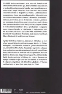 Jean-Patrick Manchette : Ecrire contre, Nicolas Le Flahec