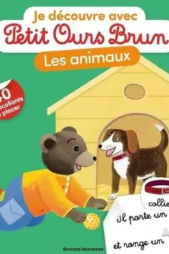 Je découvre les animaux avec Petit Ours Brun. Avec 40 autocollants à placer, Marie Aubinais