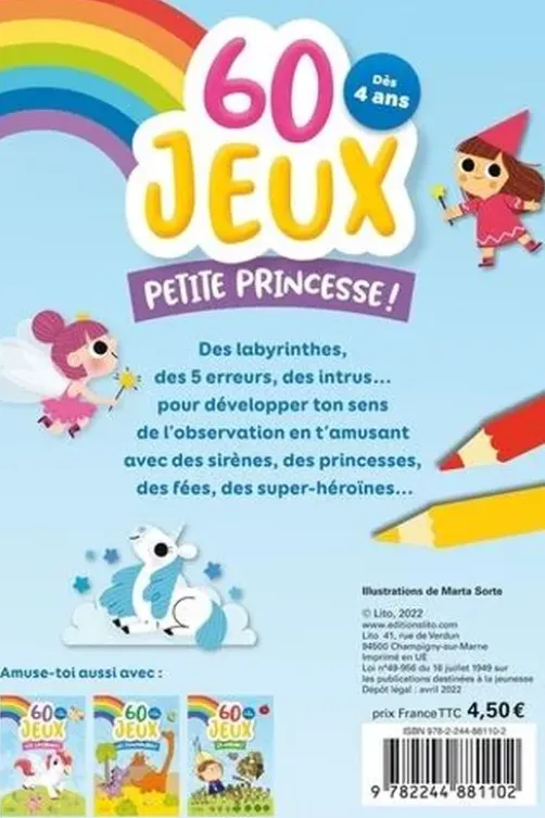 60 jeux Petite princesse !, Marta Sorte