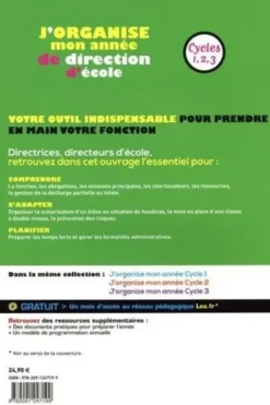 J'organise mon année de direction d'école. Cycles 1, 2, 3, Edition 2019, Sébastien Mounié