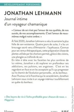 Journal intime d'un voyageur chamanique, Jonathan Lehmann
