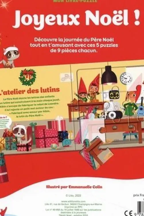 Joyeux Noël ! 5 puzzle 9 pièces, Lito