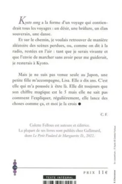 Kyoto song, Colette Fellous