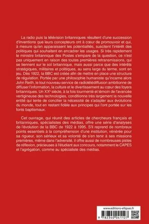 La BBC et le service public de l'audiovisuel, 1922-1995, Georges Fournier