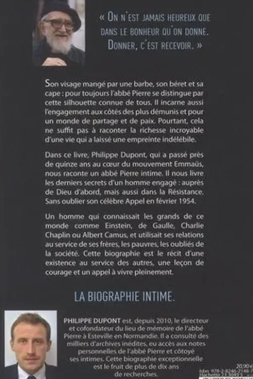 L'Abbé Pierre, une vie d'amour, Philippe Dupont