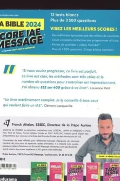 La bible du score IAE Message. Edition 2024, Franck Attelan