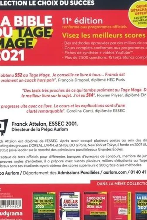 La bible du Tage Mage. Edition 2021, Franck Attelan