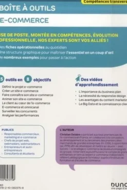 La boîte à outils du e-commerce. 55 outils clés en main et 4 vidéos d'approfondissement, 2e édition, Christian Delabre