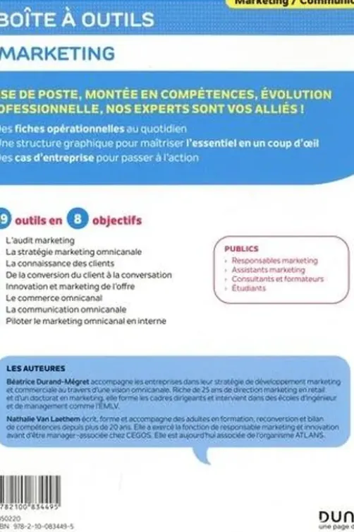 La boîte à outils du marketing. 69 outils clés en main, 4e édition, Béatrice Durand-Mégret