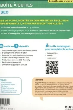 La boîte à outils du SEO. Référencement naturel, 56 outils clés en main + un site compagnon, Benjamin Thiers