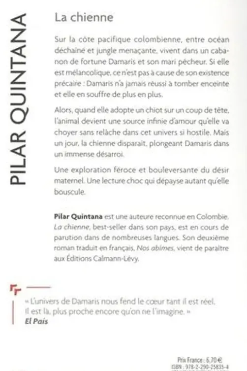 La chienne, Pilar Quintana