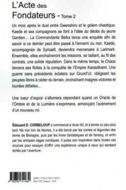 L'acte des fondateurs Tome 2 : Aube et crépuscule, Edouard D. Corbeloup