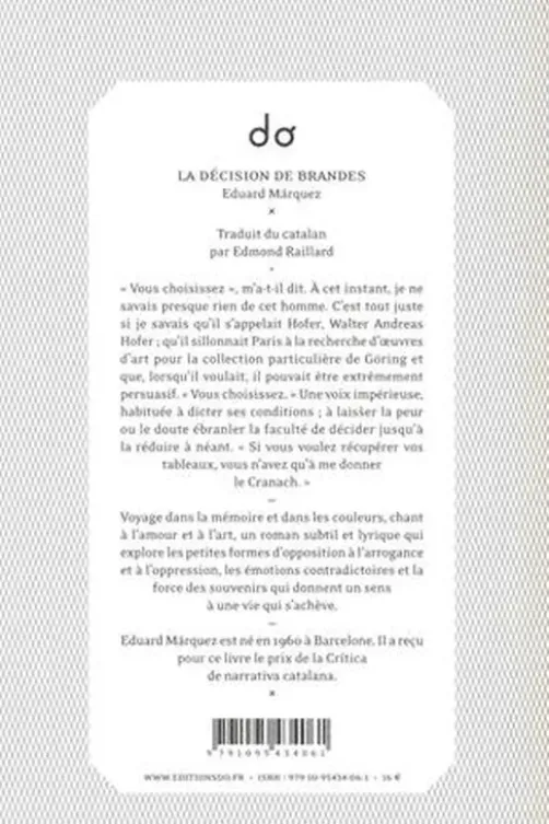 La décision de Brandes, Eduard Márquez