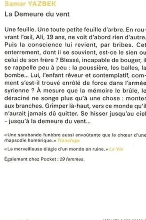 La demeure du vent, Samar Yazbek