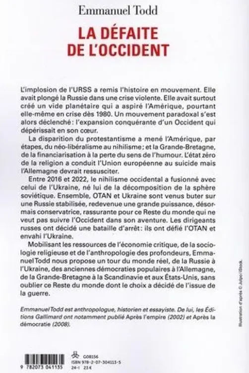 La défaite de l'Occident, Emmanuel Todd