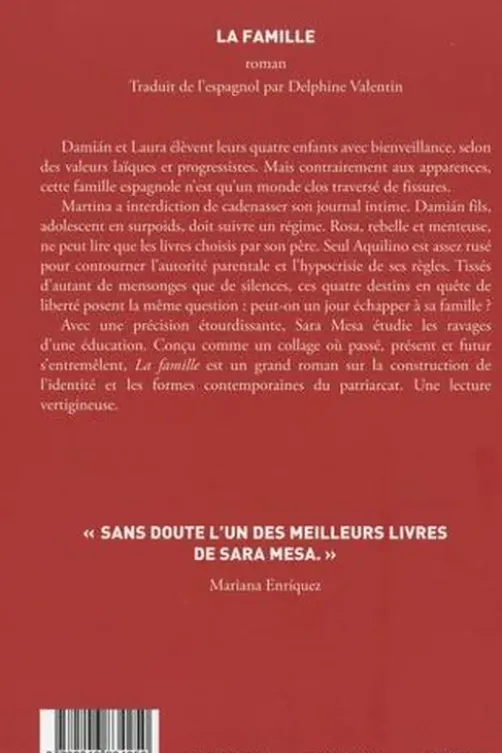 La famille, Sara Mesa