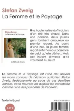La femme et le paysage, Stefan Zweig