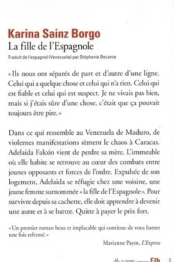 La fille de l'Espagnole, Karina Sainz Borgo