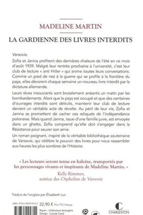La gardienne des livres interdits, Madeline Martin