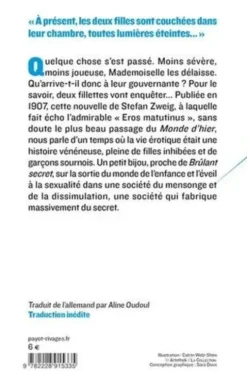 La gouvernante. Suivi de Eros matutinus, Stefan Zweig
